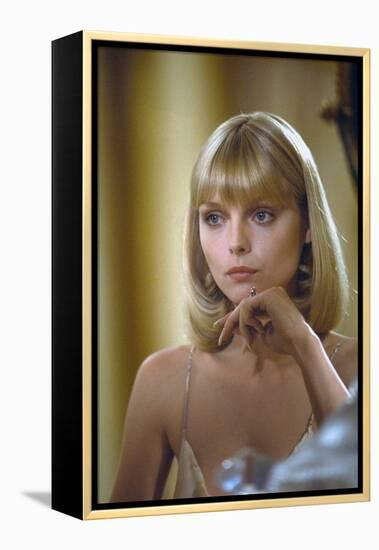 Scarface 1983 Directed by Brian De Palma Michelle Pfeiffer-null-Framed Stretched Canvas