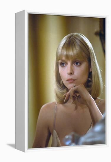 Scarface 1983 Directed by Brian De Palma Michelle Pfeiffer-null-Framed Stretched Canvas