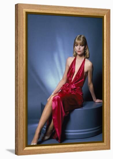 Scarface 1983 Directed by Brian De Palma Michelle Pfeiffer-null-Framed Stretched Canvas