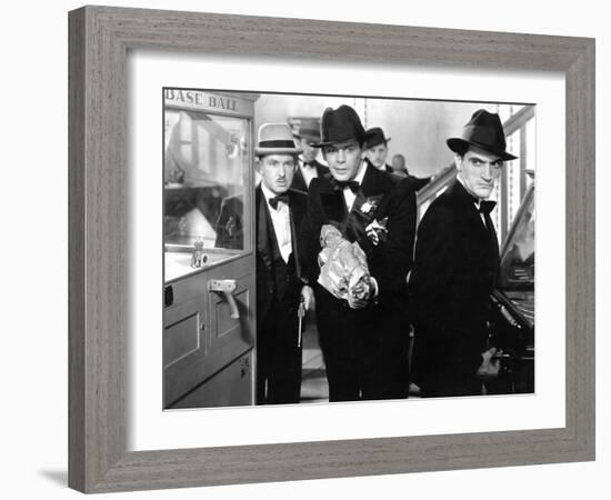 Scarface, Vince Barnett, Paul Muni, 1932-null-Framed Photo