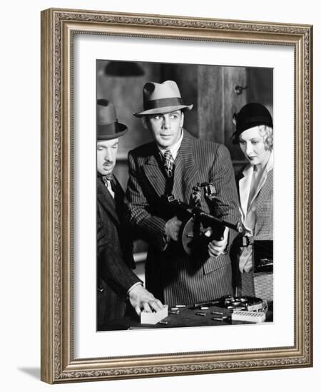 Scarface, Vince Barnett, Paul Muni, Karen Morley, 1932-null-Framed Photo