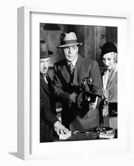 Scarface, Vince Barnett, Paul Muni, Karen Morley, 1932-null-Framed Photo