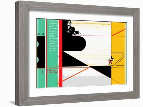 Scarface-NaxArt-Framed Art Print