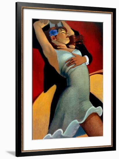 Scarlet Dancer-Bill Brauer-Framed Art Print