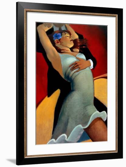 Scarlet Dancer-Bill Brauer-Framed Art Print