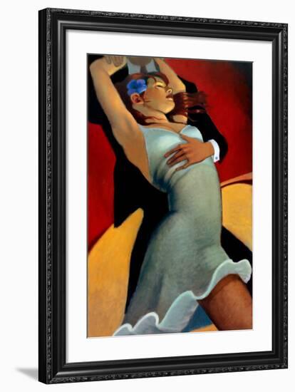 Scarlet Dancer-Bill Brauer-Framed Art Print