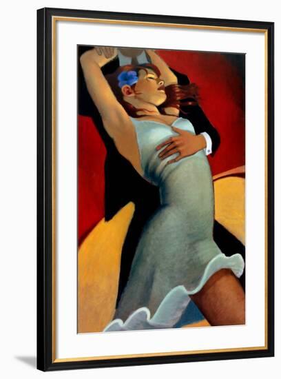 Scarlet Dancer-Bill Brauer-Framed Art Print