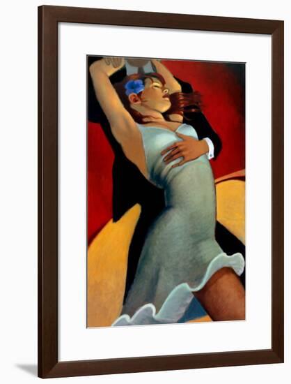 Scarlet Dancer-Bill Brauer-Framed Art Print