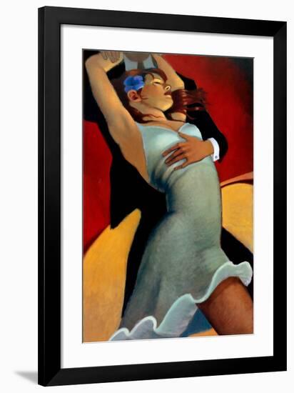 Scarlet Dancer-Bill Brauer-Framed Art Print