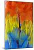 Scarlet Macaw Plumage-Tony Camacho-Mounted Photographic Print