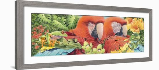 Scarlet Macaws-Durwood Coffey-Framed Giclee Print