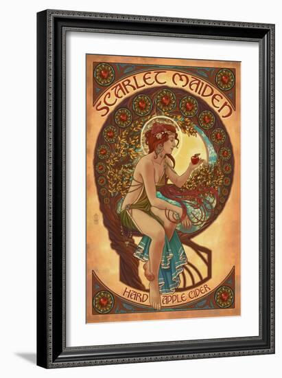 Scarlet Maiden - Hard Apple Cider-Lantern Press-Framed Art Print