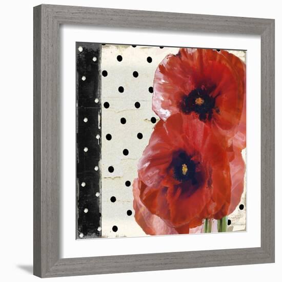 Scarlet Poppies I-Color Bakery-Framed Giclee Print