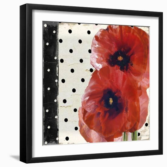 Scarlet Poppies I-Color Bakery-Framed Giclee Print