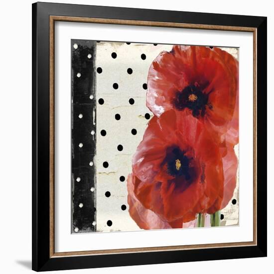 Scarlet Poppies I-Color Bakery-Framed Giclee Print