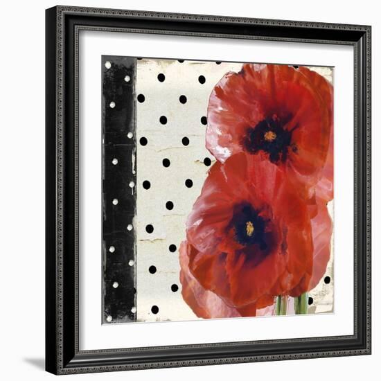 Scarlet Poppies I-Color Bakery-Framed Giclee Print