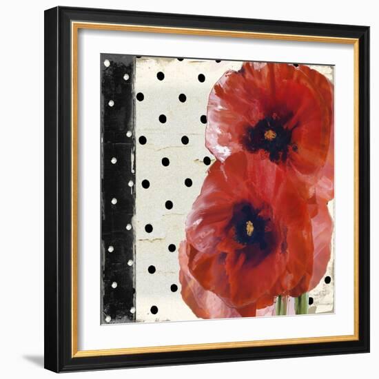 Scarlet Poppies I-Color Bakery-Framed Giclee Print