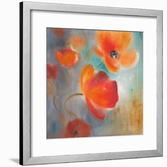 Scarlet Poppies in Bloom I-Lanie Loreth-Framed Premium Giclee Print