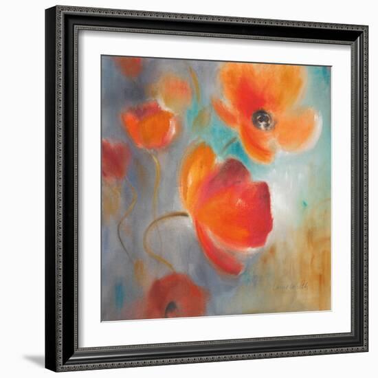 Scarlet Poppies in Bloom I-Lanie Loreth-Framed Premium Giclee Print