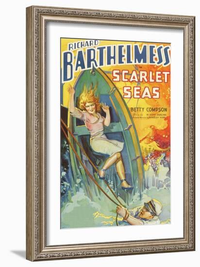 Scarlet Seas-null-Framed Art Print