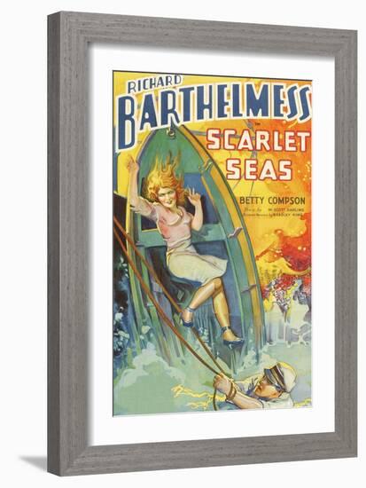 Scarlet Seas-null-Framed Art Print