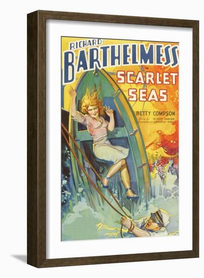 Scarlet Seas-null-Framed Art Print