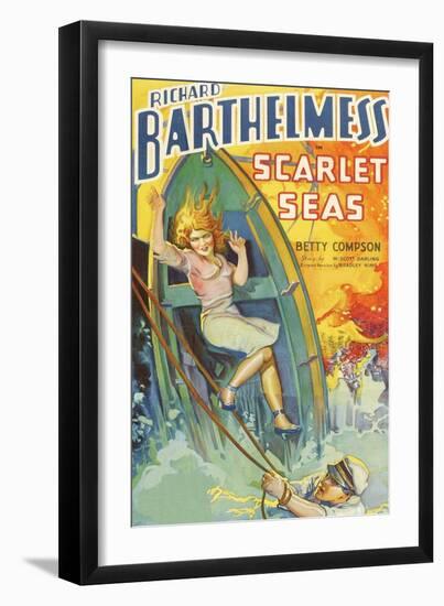 Scarlet Seas-null-Framed Art Print