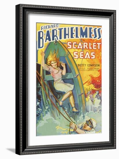 Scarlet Seas-null-Framed Art Print