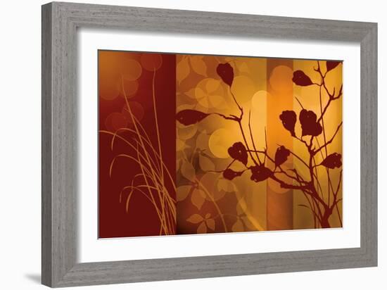 Scarlet Silhouette-Edward Aparicio-Framed Art Print