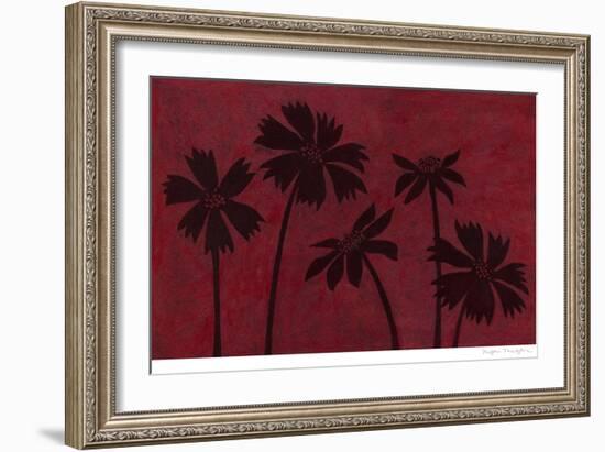 Scarlet Silhouettes I-Megan Meagher-Framed Art Print