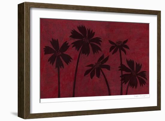 Scarlet Silhouettes I-Megan Meagher-Framed Art Print