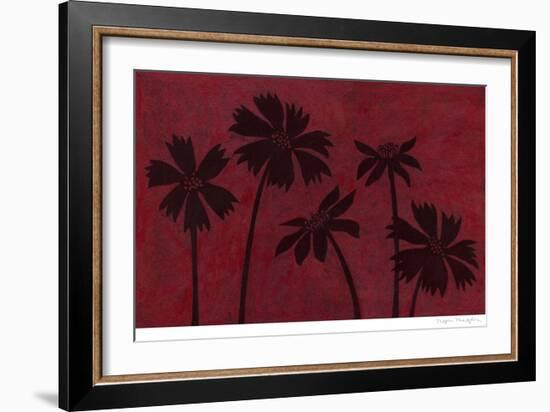 Scarlet Silhouettes I-Megan Meagher-Framed Art Print