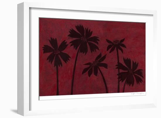 Scarlet Silhouettes I-Megan Meagher-Framed Art Print