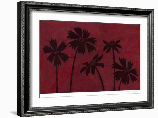 Scarlet Silhouettes I-Megan Meagher-Framed Art Print