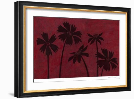 Scarlet Silhouettes I-Megan Meagher-Framed Art Print