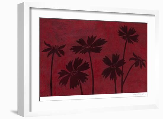 Scarlet Silhouettes II-Megan Meagher-Framed Art Print