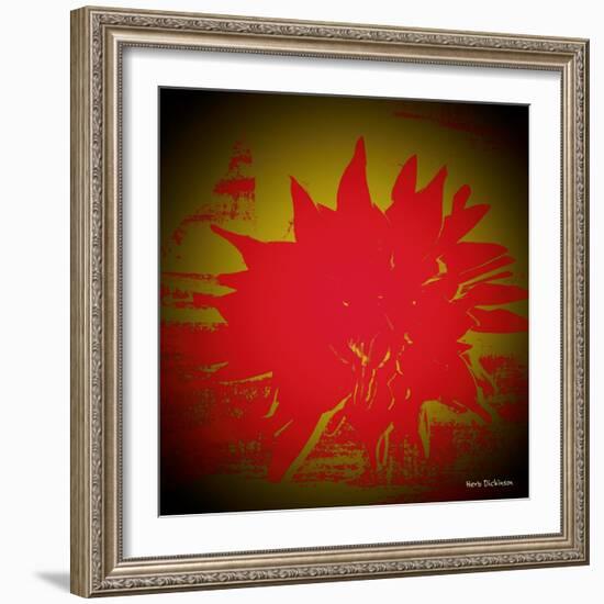 Scarlet Splash-Herb Dickinson-Framed Photographic Print