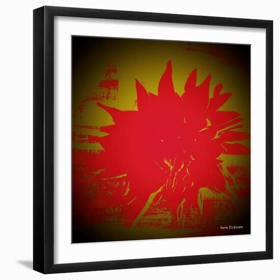 Scarlet Splash-Herb Dickinson-Framed Photographic Print