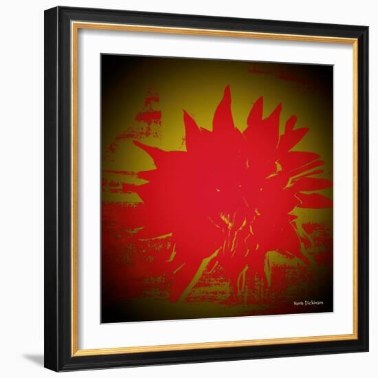 Scarlet Splash-Herb Dickinson-Framed Photographic Print