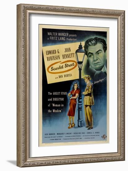 Scarlet Street, 1945, Directed by Fritz Lang-null-Framed Giclee Print