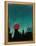 Scarlet Streetlight with Chrysler Building-Robert Cattan-Framed Premier Image Canvas