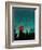 Scarlet Streetlight with Chrysler Building-Robert Cattan-Framed Photographic Print