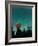 Scarlet Streetlight with Chrysler Building-Robert Cattan-Framed Photographic Print