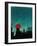 Scarlet Streetlight with Chrysler Building-Robert Cattan-Framed Photographic Print