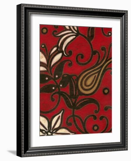 Scarlet Textile I-Norman Wyatt Jr.-Framed Art Print