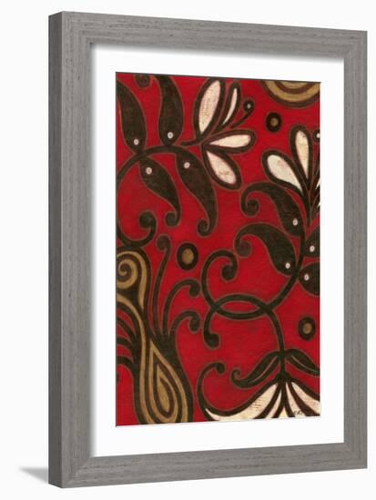 Scarlet Textile II-Norman Wyatt Jr.-Framed Art Print