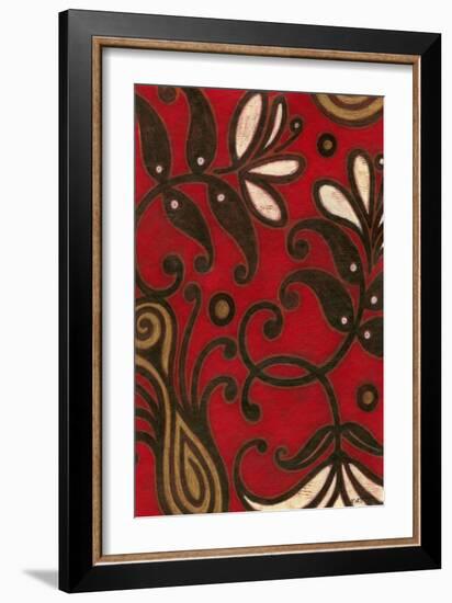 Scarlet Textile II-Norman Wyatt Jr.-Framed Art Print