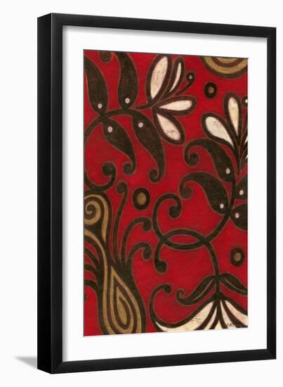 Scarlet Textile II-Norman Wyatt Jr.-Framed Art Print