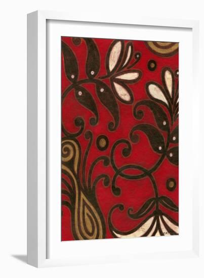 Scarlet Textile II-Norman Wyatt Jr.-Framed Art Print