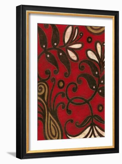 Scarlet Textile II-Norman Wyatt Jr.-Framed Art Print